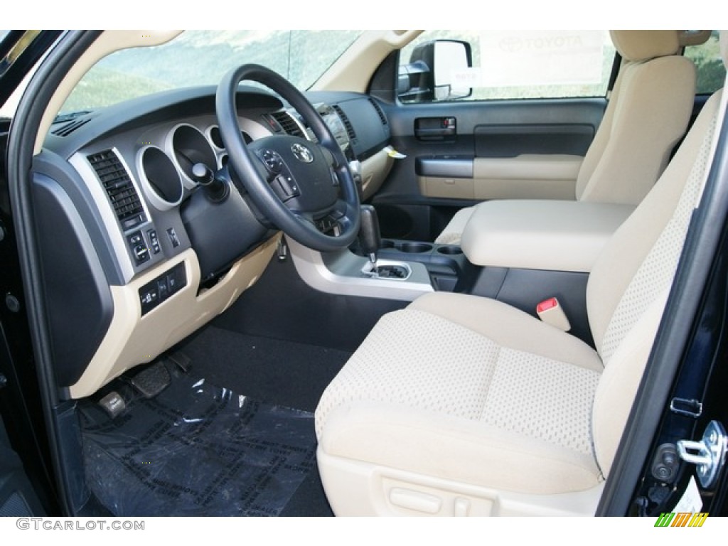 Sand Beige Interior 2012 Toyota Tundra TRD Double Cab 4x4 Photo #55859896