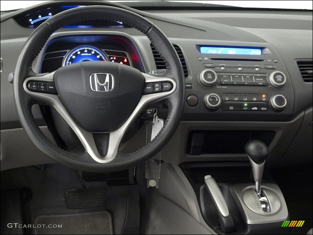 2010 Honda Civic EX-L Sedan Gray Dashboard Photo #55860155