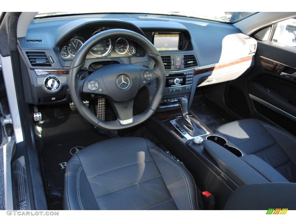 Black Interior 2010 Mercedes-Benz E 550 Coupe Photo #55861327