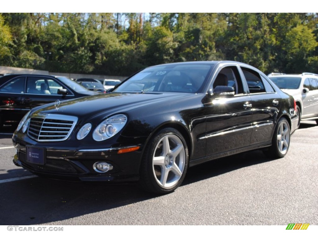 Black 2009 Mercedes-Benz E 350 Sedan Exterior Photo #55862236