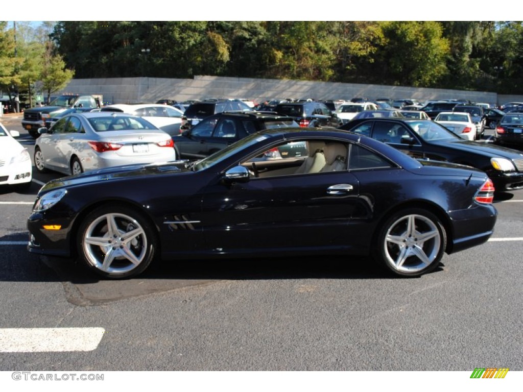 Capri Blue Metallic 2009 Mercedes-Benz SL 550 Roadster Exterior Photo #55862542