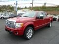 2010 Red Candy Metallic Ford F150 Platinum SuperCrew 4x4  photo #5