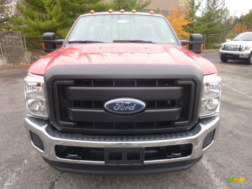 Vermillion Red 2012 Ford F250 Super Duty XL Regular Cab 4x4 Exterior Photo #55863622