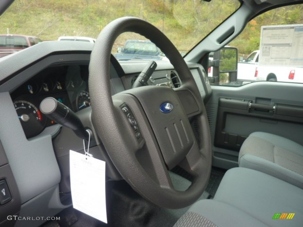 2012 Ford F250 Super Duty XL Regular Cab 4x4 Steel Steering Wheel Photo #55863671