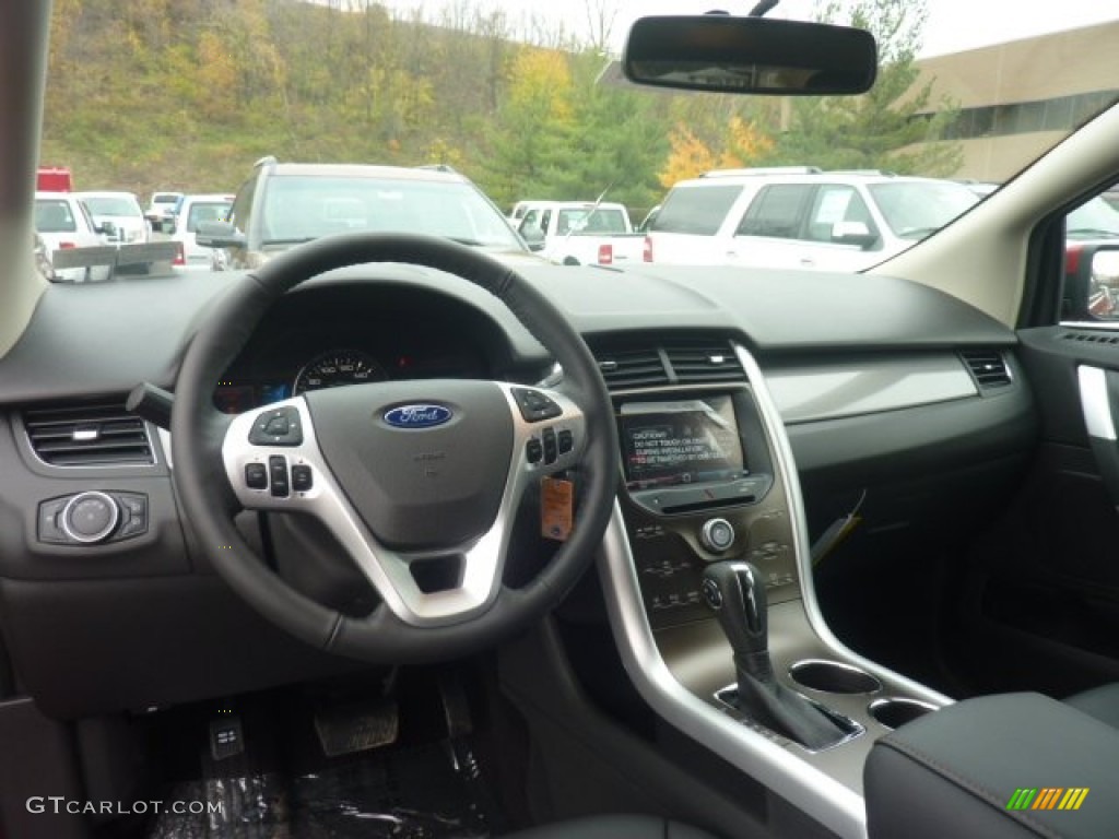 2012 Ford Edge SEL AWD Charcoal Black Dashboard Photo #55864048