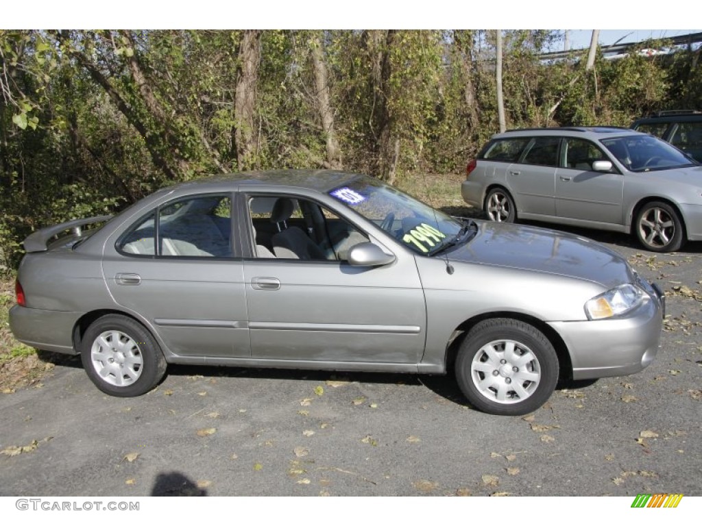 2001 Sentra GXE - Radium Silver / Stone photo #4