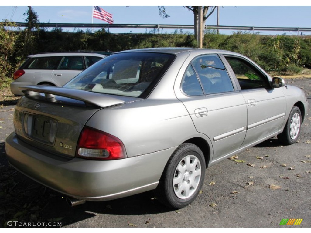 2001 Sentra GXE - Radium Silver / Stone photo #6