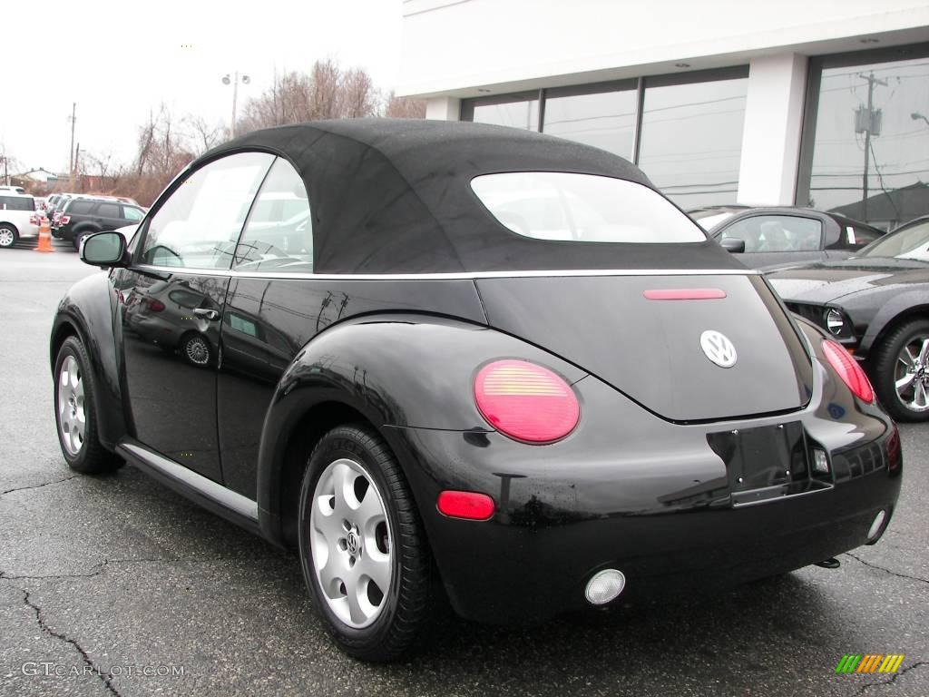 2003 New Beetle GLS Convertible - Black / Cream photo #4