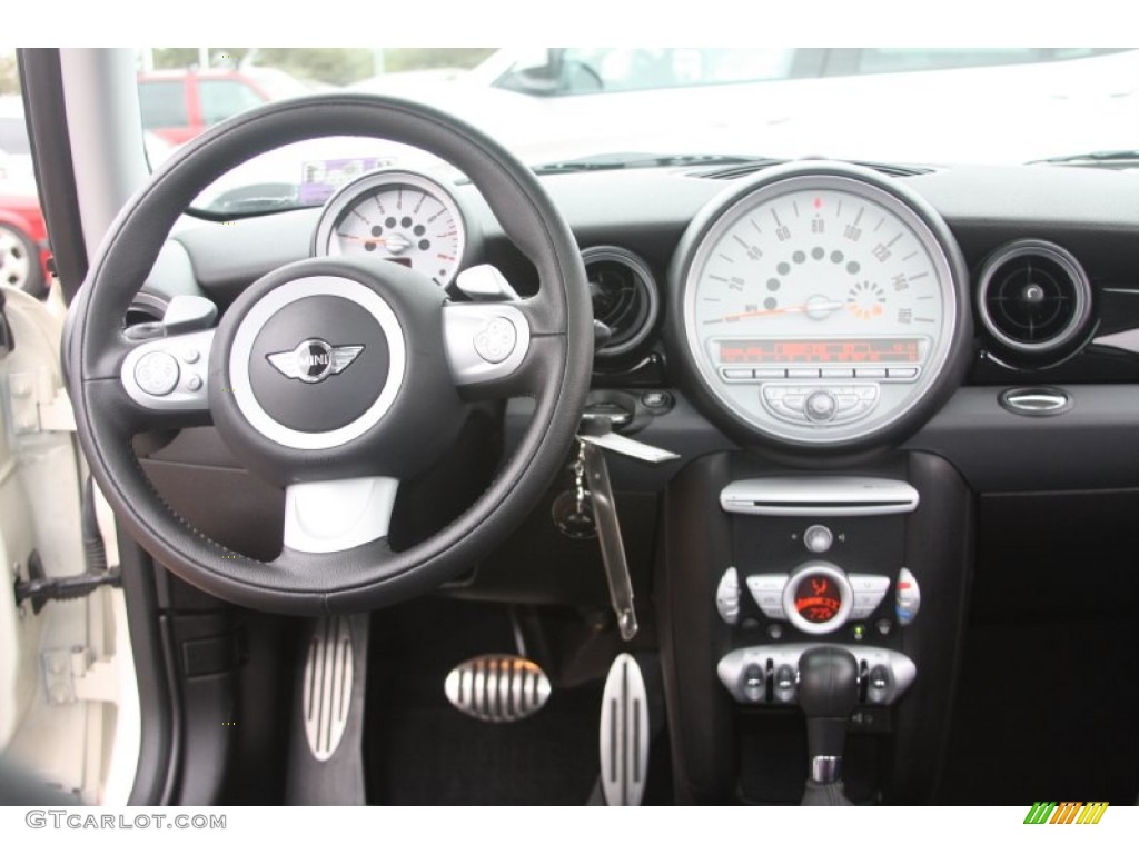 2010 Mini Cooper S Hardtop Grey/Carbon Black Dashboard Photo #55865270