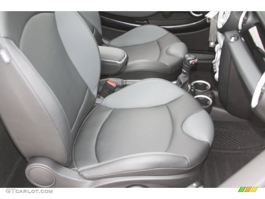 Grey/Carbon Black Interior 2010 Mini Cooper S Hardtop Photo #55865317
