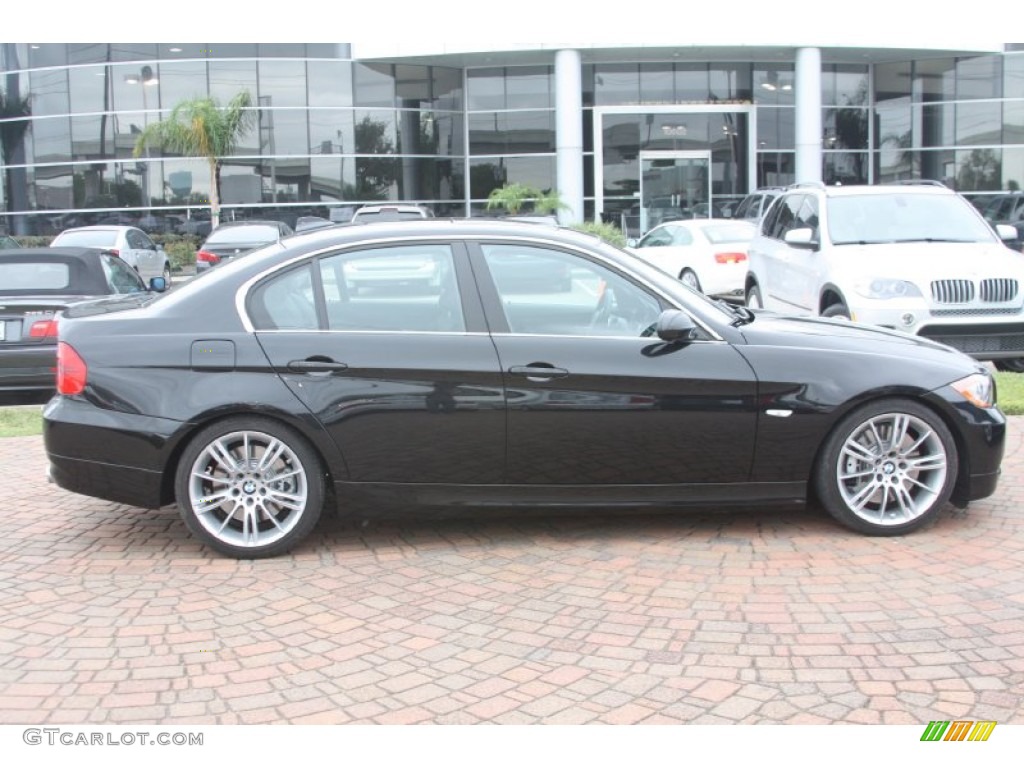 2008 3 Series 335i Sedan - Black Sapphire Metallic / Black photo #3