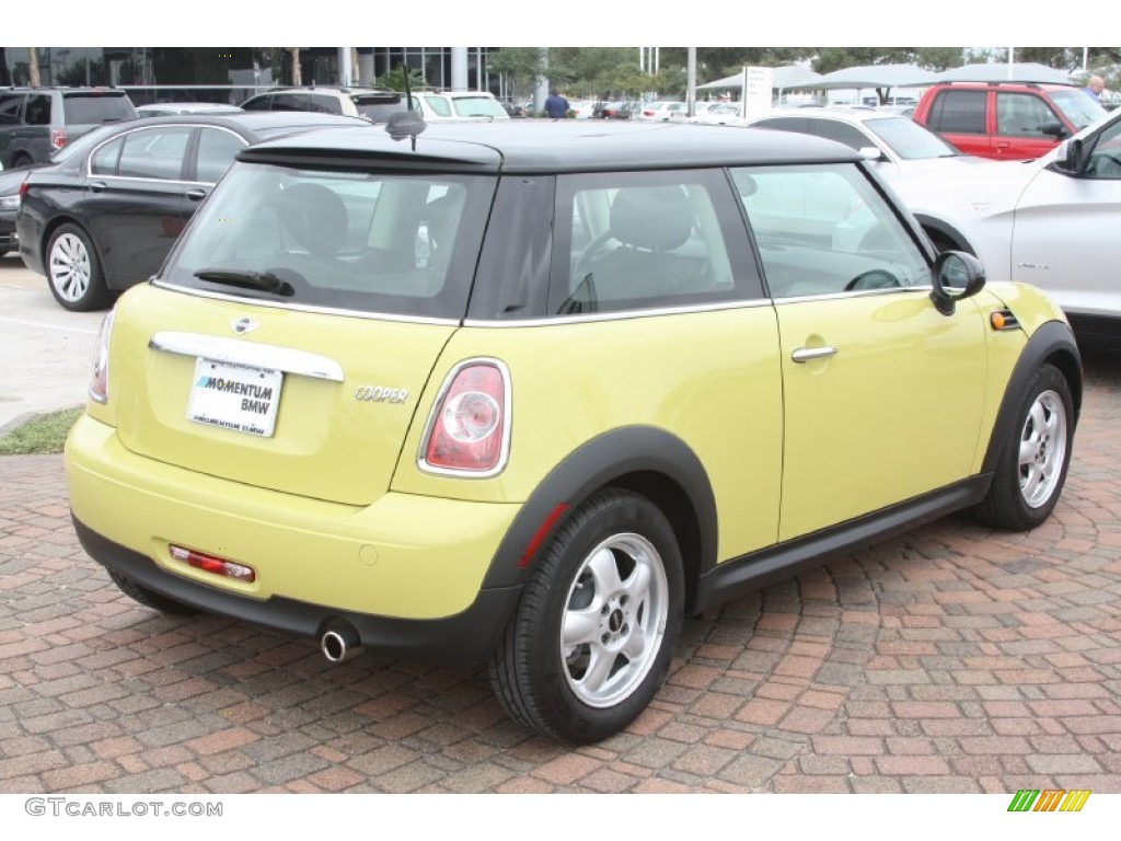 2011 Cooper Hardtop - Interchange Yellow / Carbon Black photo #6