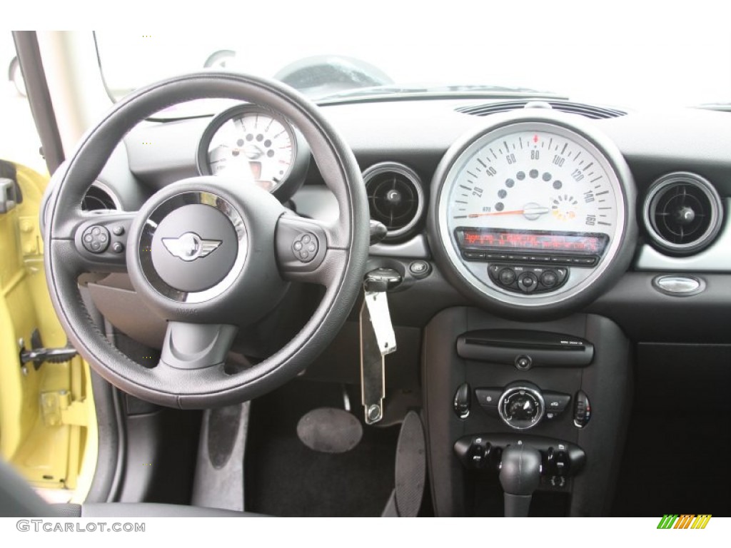2011 Cooper Hardtop - Interchange Yellow / Carbon Black photo #25