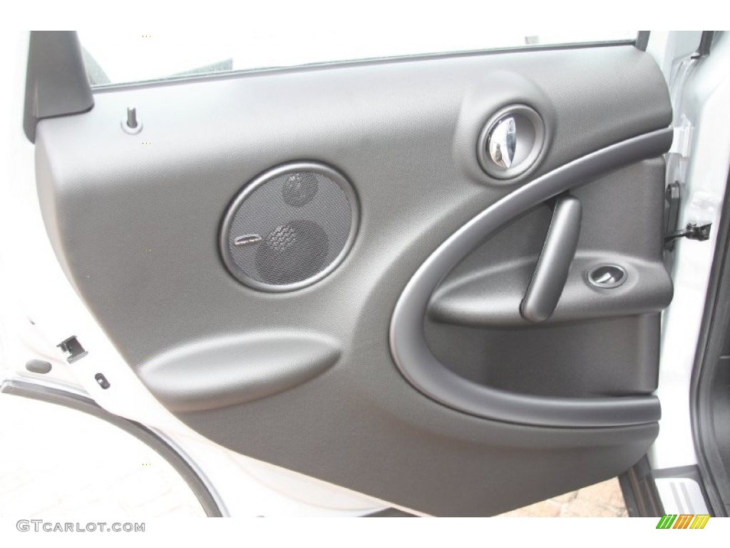 2012 Mini Cooper S Countryman Carbon Black Door Panel Photo #55867977