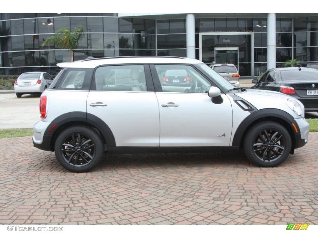 Crystal Silver Metallic 2012 Mini Cooper S Countryman All4 AWD Exterior Photo #55868020