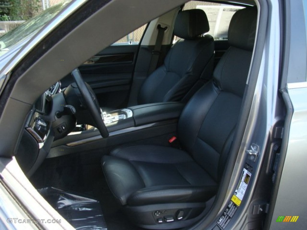 2010 7 Series 750Li xDrive Sedan - Space Gray Metallic / Black Nappa Leather photo #12