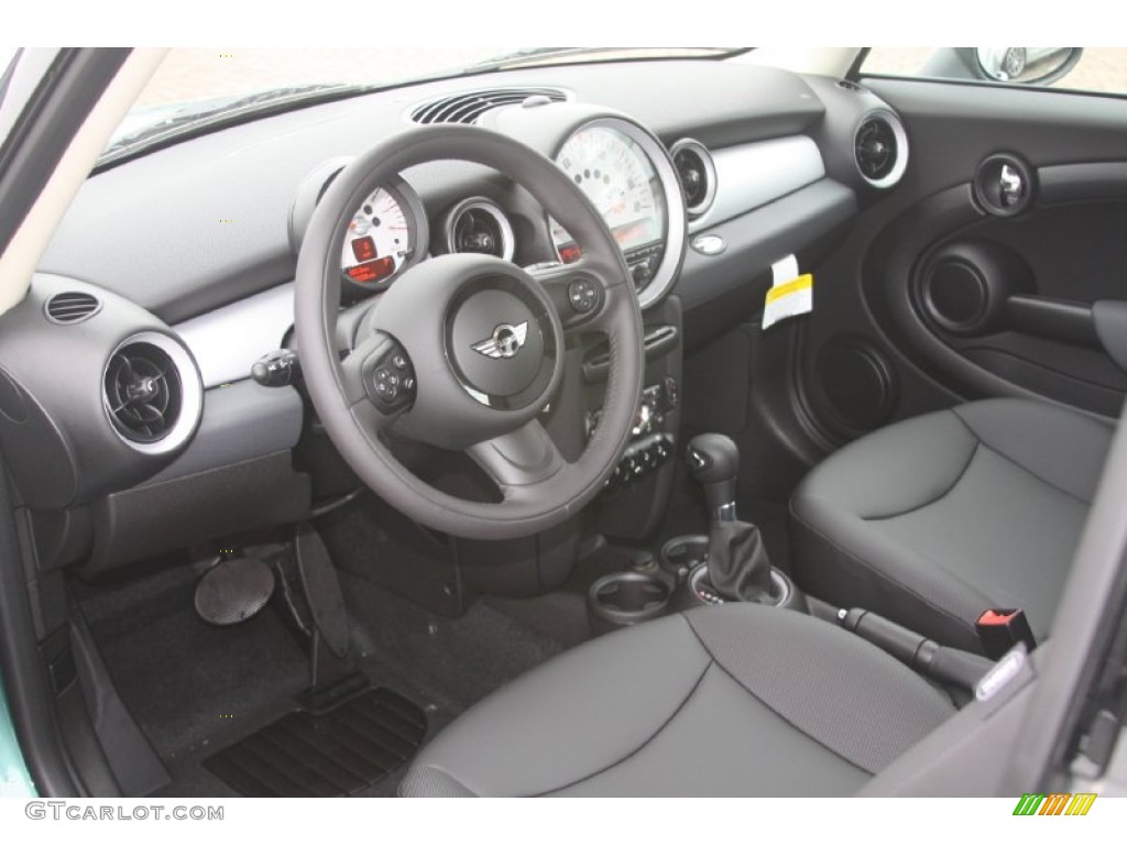 Carbon Black Interior 2012 Mini Cooper Hardtop Photo #55868899