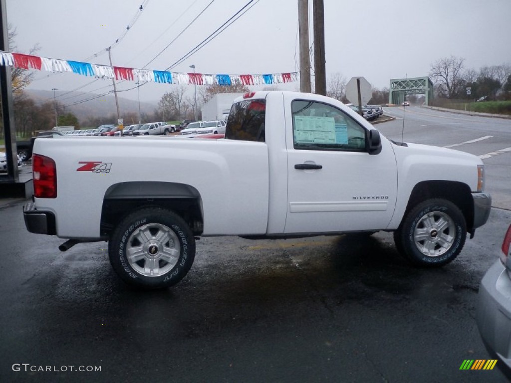 2012 Silverado 1500 LT Regular Cab 4x4 - Summit White / Ebony photo #4