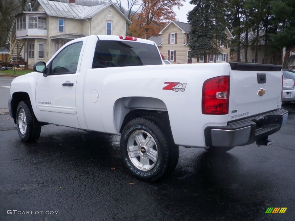 Summit White 2012 Chevrolet Silverado 1500 LT Regular Cab 4x4 Exterior Photo #55869212