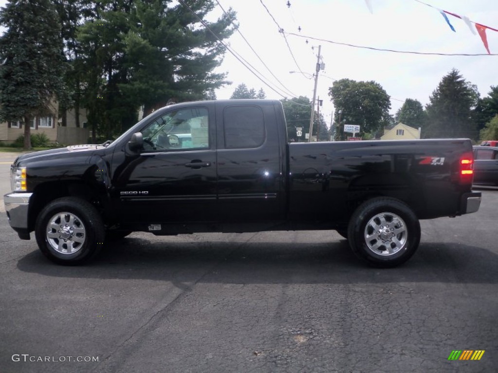 2011 Silverado 2500HD LT Extended Cab 4x4 - Black / Ebony photo #8