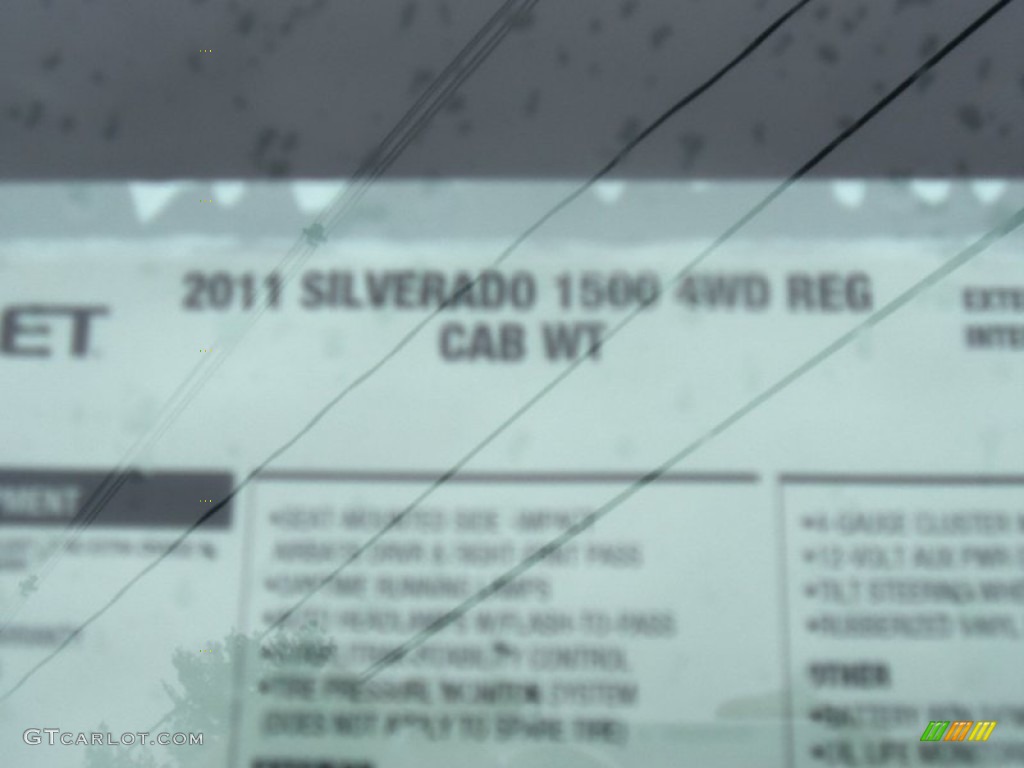2011 Silverado 1500 LS Regular Cab 4x4 - Sheer Silver Metallic / Dark Titanium photo #22