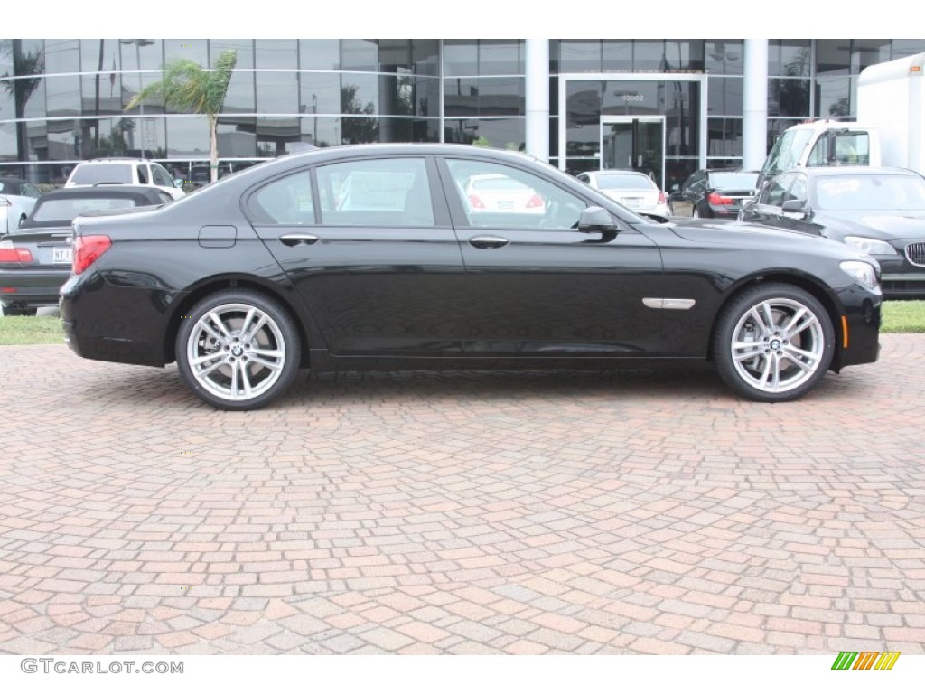 2012 7 Series 740i Sedan - Black Sapphire Metallic / Black photo #3
