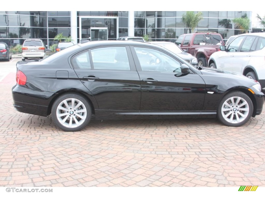 2011 3 Series 328i Sedan - Jet Black / Black Dakota Leather photo #3