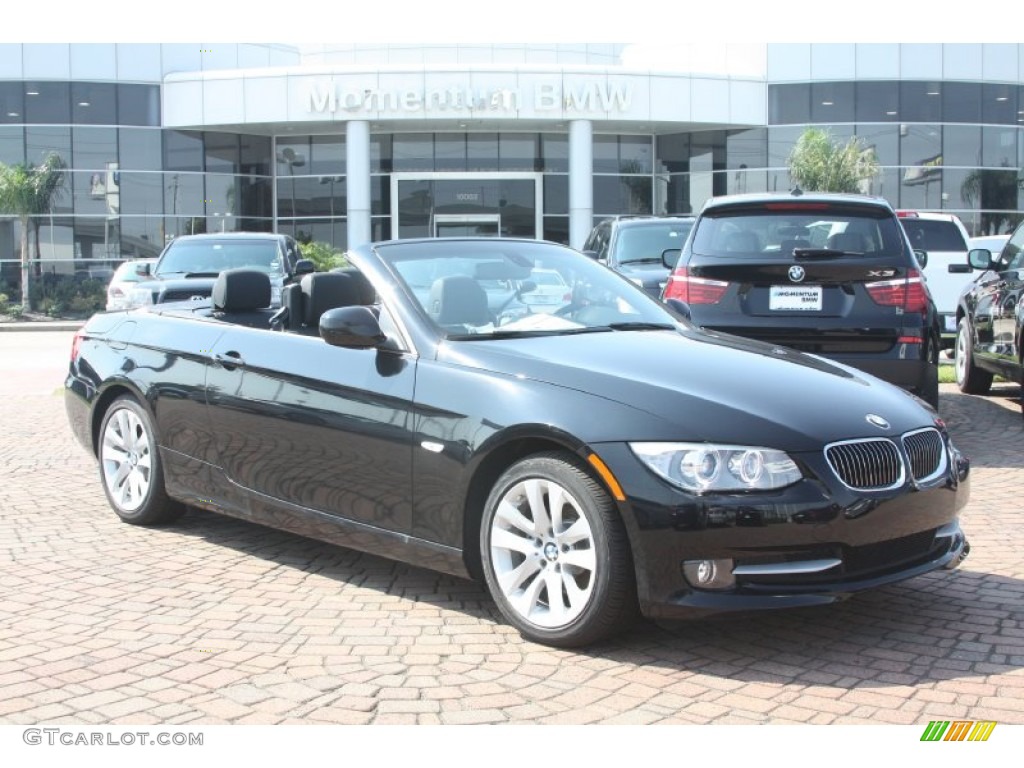 2011 3 Series 328i Convertible - Jet Black / Black photo #2