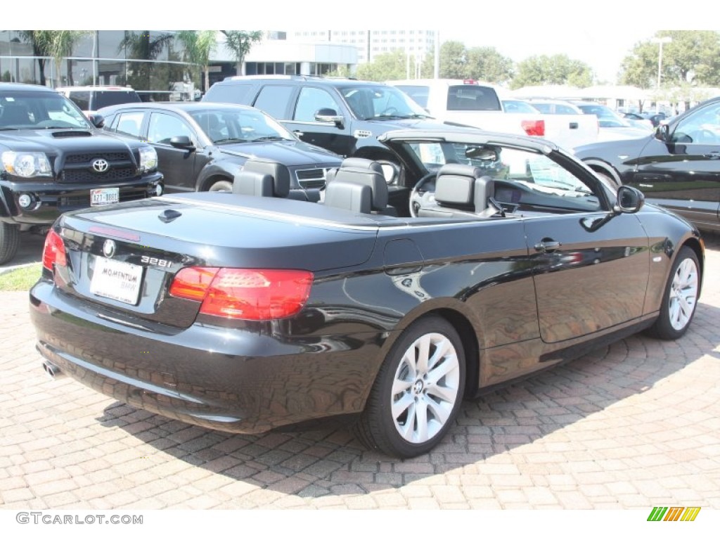 2011 3 Series 328i Convertible - Jet Black / Black photo #7