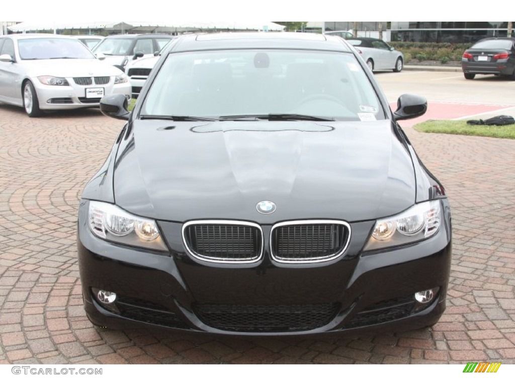 2011 3 Series 328i Sedan - Jet Black / Black Dakota Leather photo #2