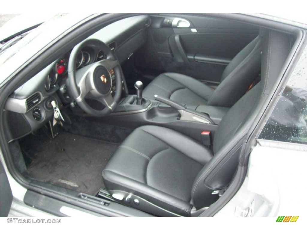 Black Interior 2010 Porsche 911 Carrera Coupe Photo #55870595