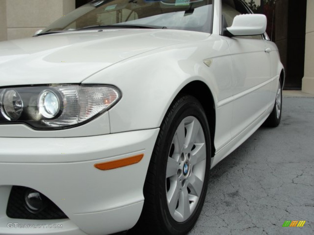 2005 3 Series 325i Convertible - Alpine White / Black photo #8