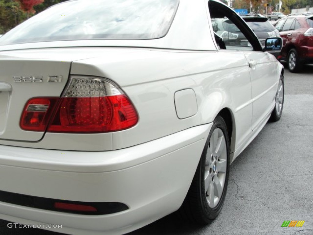 2005 3 Series 325i Convertible - Alpine White / Black photo #11