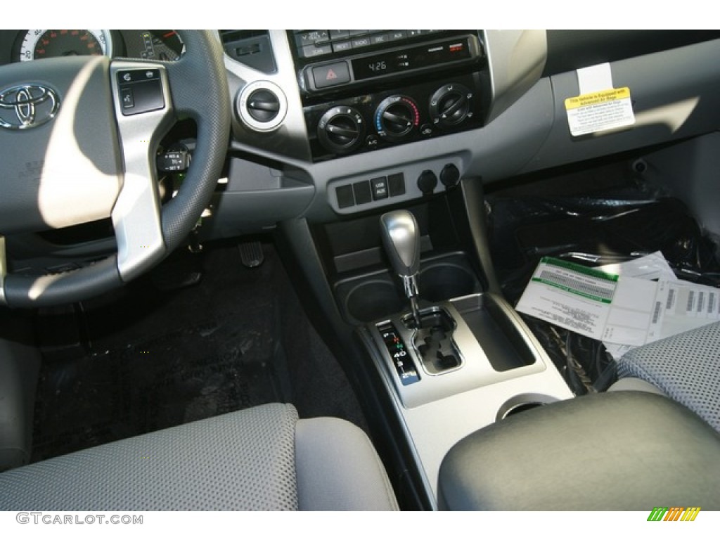2012 Tacoma V6 TRD Sport Double Cab 4x4 - Super White / Graphite photo #13