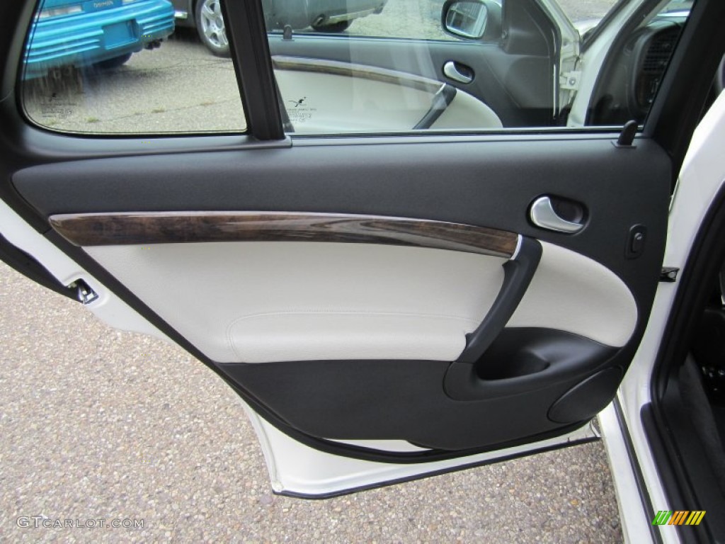 2006 Saab 9-5 2.3T Sport Sedan Parchment Door Panel Photo #55872785