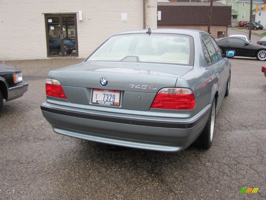 2001 7 Series 740iL Sedan - Glacier Green Metallic / Sand Beige photo #5