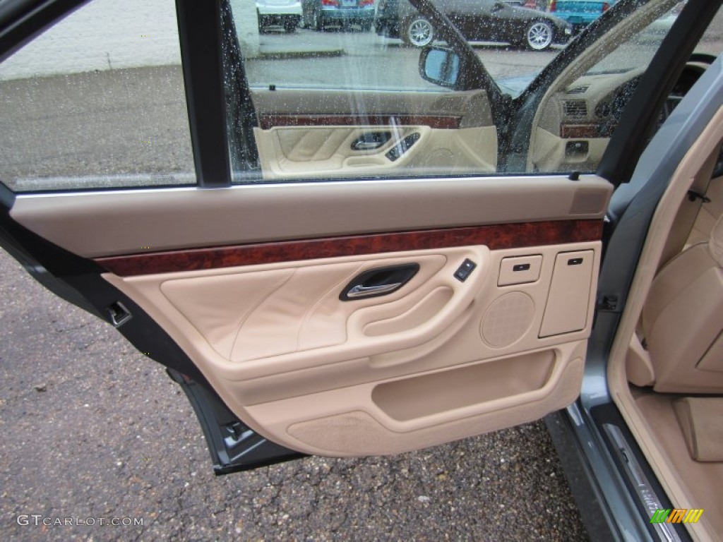 2001 BMW 7 Series 740iL Sedan Sand Beige Door Panel Photo #55872981