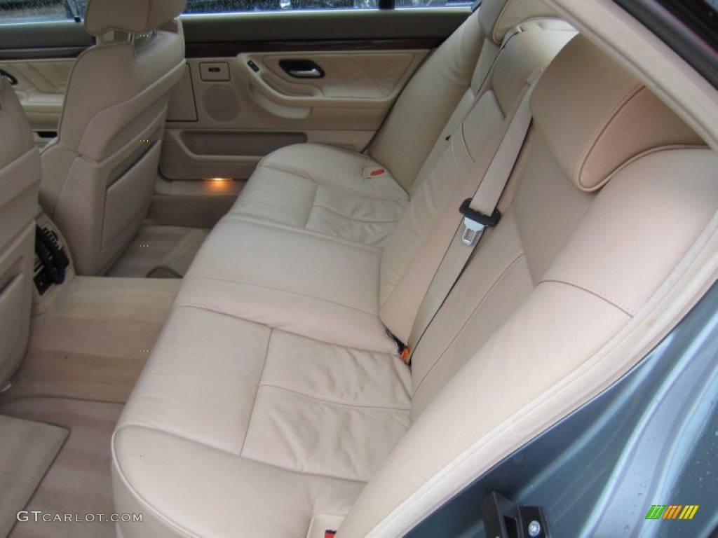 2001 7 Series 740iL Sedan - Glacier Green Metallic / Sand Beige photo #18