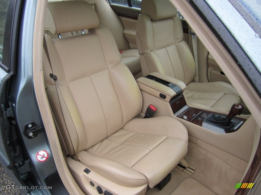 2001 7 Series 740iL Sedan - Glacier Green Metallic / Sand Beige photo #24