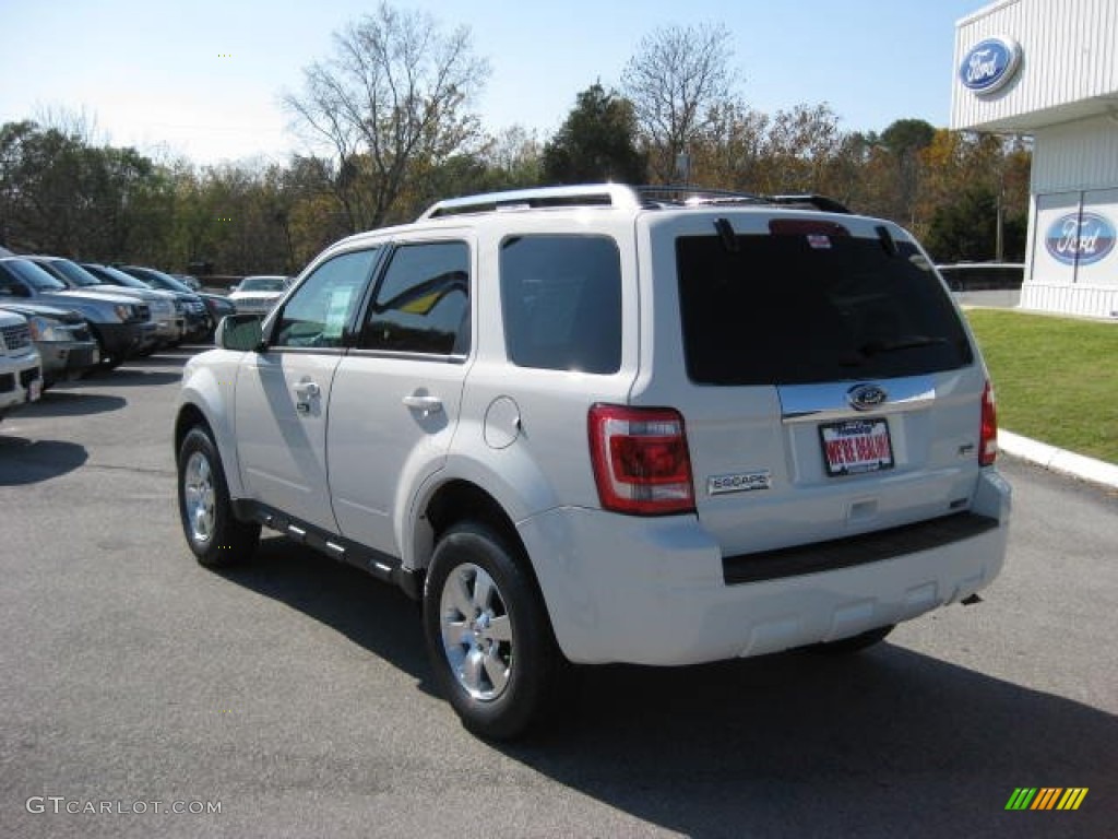 2012 Escape Limited V6 4WD - White Suede / Charcoal Black photo #8