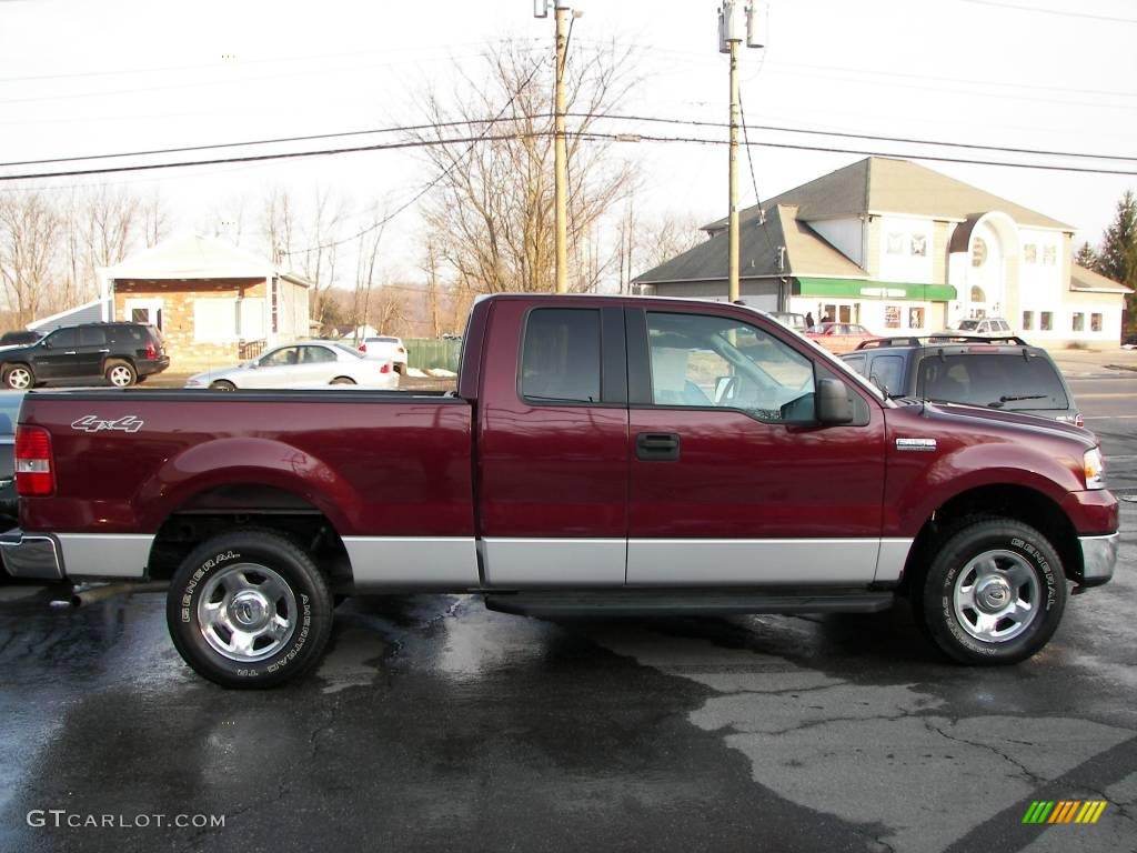 2006 F150 XLT SuperCab 4x4 - Dark Toreador Red Metallic / Medium/Dark Flint photo #22
