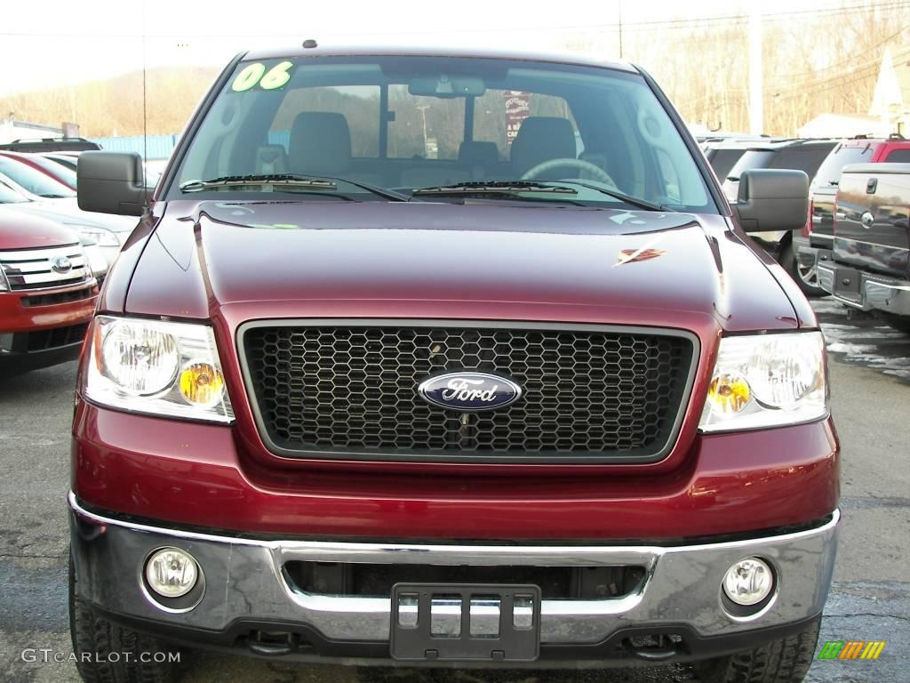 2006 F150 XLT SuperCab 4x4 - Dark Toreador Red Metallic / Medium/Dark Flint photo #23