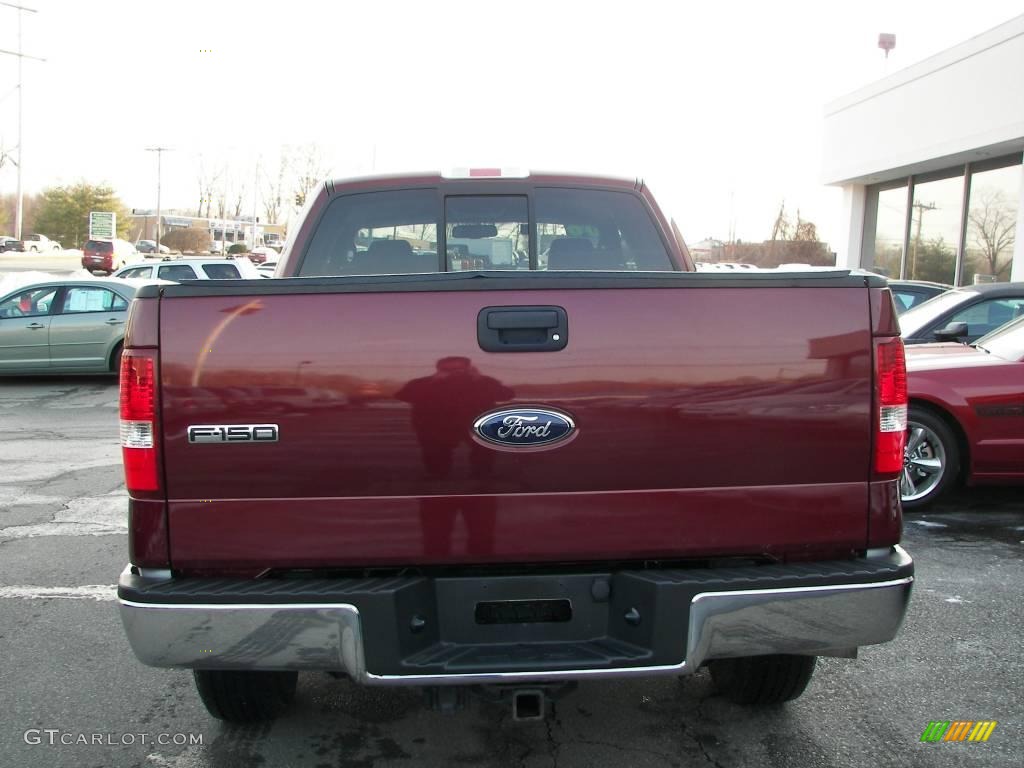 2006 F150 XLT SuperCab 4x4 - Dark Toreador Red Metallic / Medium/Dark Flint photo #24