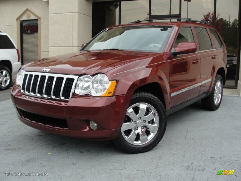 Red Rock Crystal Pearl 2008 Jeep Grand Cherokee Limited Exterior Photo #55874589