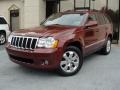 2008 Red Rock Crystal Pearl Jeep Grand Cherokee Limited  photo #2