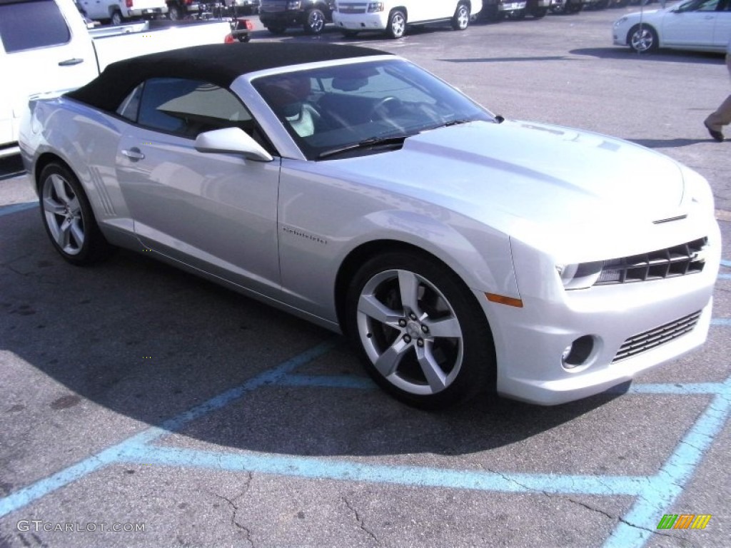 Silver Ice Metallic 2011 Chevrolet Camaro SS Convertible Exterior Photo #55875399