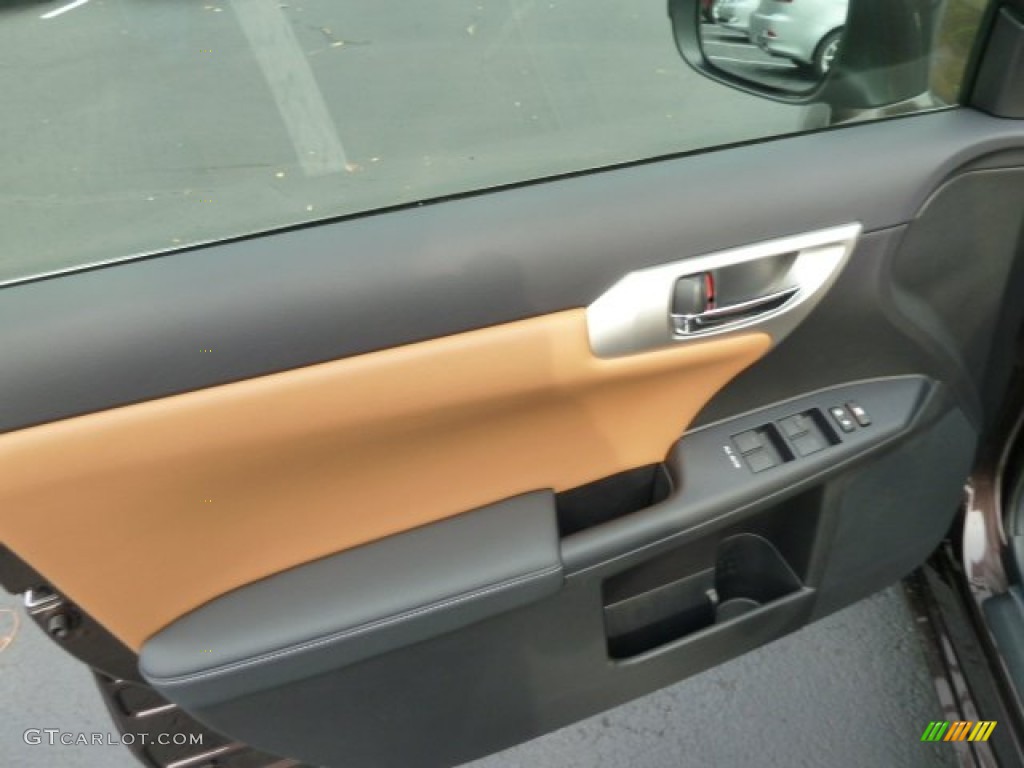 2012 Lexus CT 200h Hybrid Premium Caramel Nuluxe Door Panel Photo #55875836