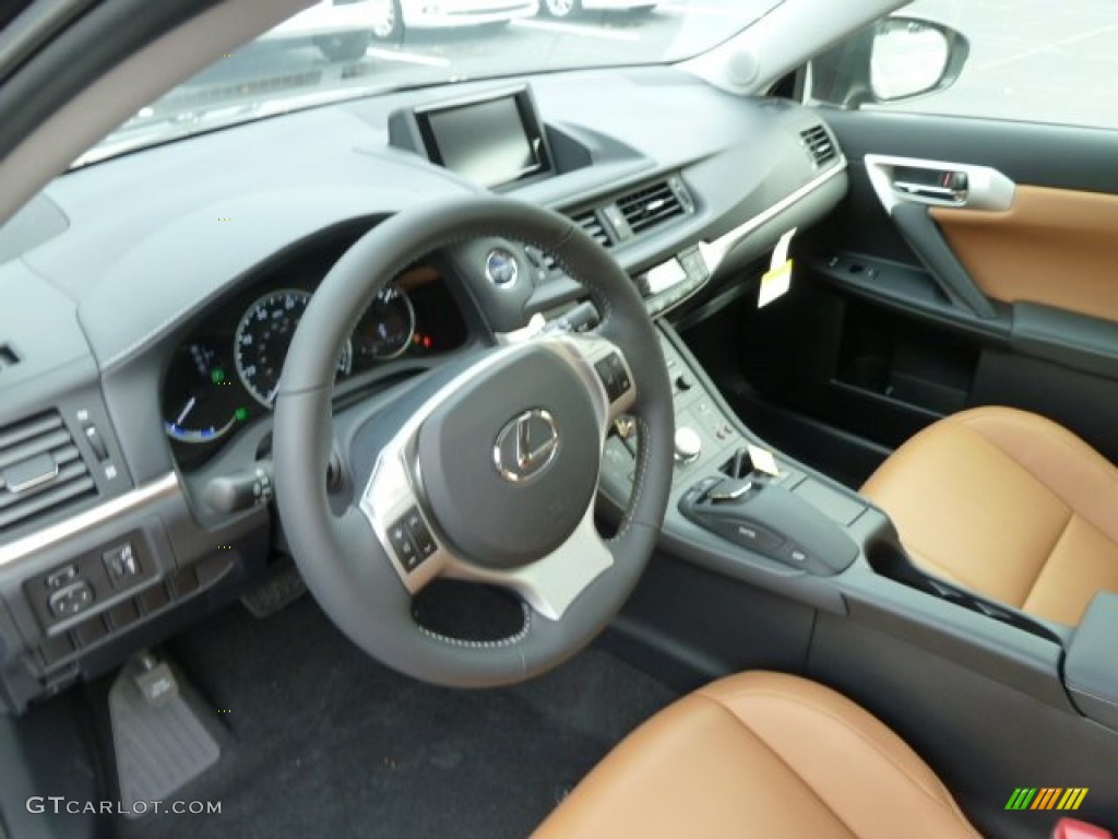 Caramel Nuluxe Interior 2012 Lexus CT 200h Hybrid Premium Photo #55875844