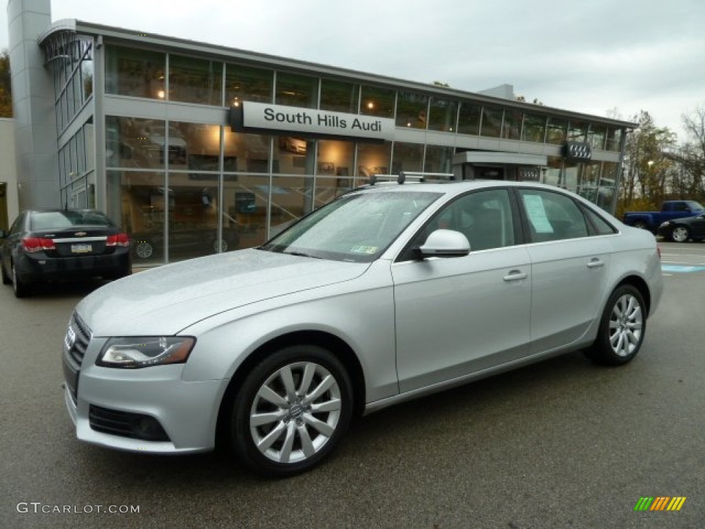 Ice Silver Metallic 2009 Audi A4 2.0T Premium quattro Sedan Exterior Photo #55877023