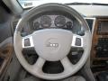 2010 Jeep Grand Cherokee Dark Khaki/Light Graystone Interior Steering Wheel Photo
